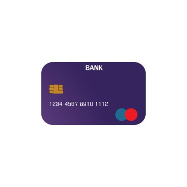 Kredi Kart Vektör Simgesi Arkaplanı