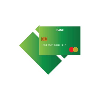 Kredi Kart Vektör Simgesi Arkaplanı