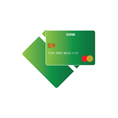 Kredi Kart Vektör Simgesi Arkaplanı