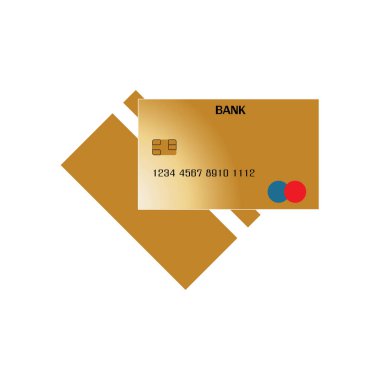Kredi Kart Vektör Simgesi Arkaplanı