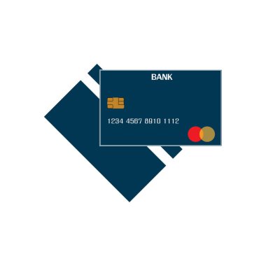 Kredi Kart Vektör Simgesi Arkaplanı