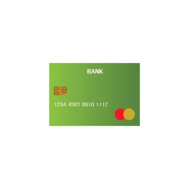 Kredi Kart Vektör Simgesi Arkaplanı