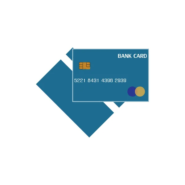 Kreditkarten Vektor Ikone — Stockvektor