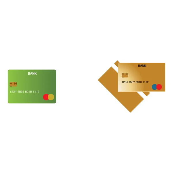 Credit Card Vector Icon Background — Vetor de Stock
