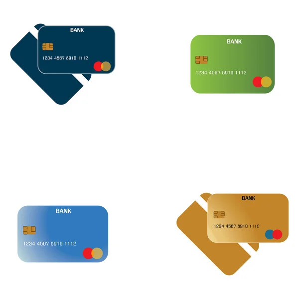 Credit Card Vector Icon Background — Stockvektor