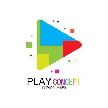 Logo tasarım konsepti vektörü Simge Simgesini oynat