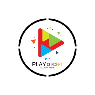 Logo tasarım konsepti vektörü Simge Simgesini oynat