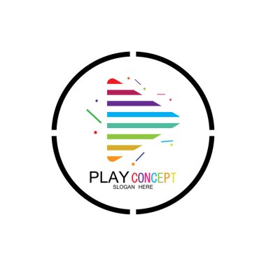 Logo tasarım konsepti vektörü Simge Simgesini oynat