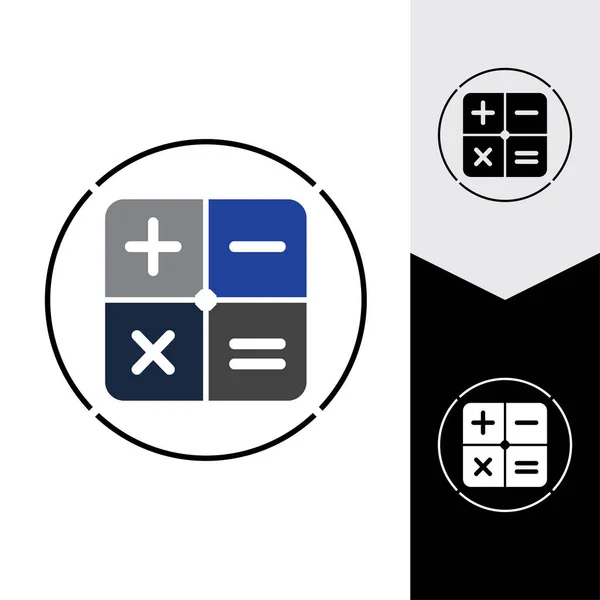 Calculator Vector Icon Template Background — Archivo Imágenes Vectoriales