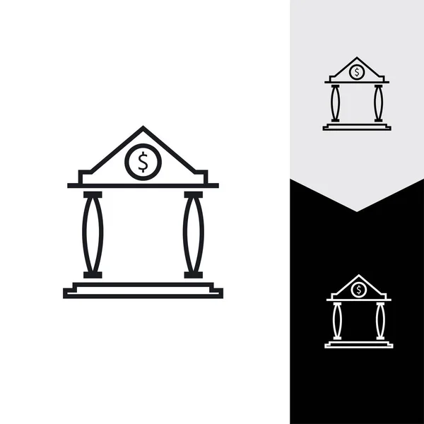 Vektorová Ilustrace Banky Obchodních Finančních Ikon — Stockový vektor
