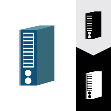 Basit klasör. Ofis dizin ikonu vektörü
