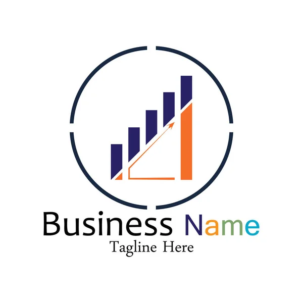 Business Marketing Finance Vektorové Logo Design Šablony — Stockový vektor