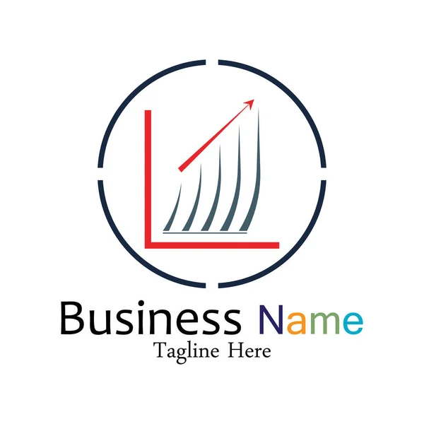 Business Marketing Finance Vektorové Logo Design Šablony — Stockový vektor