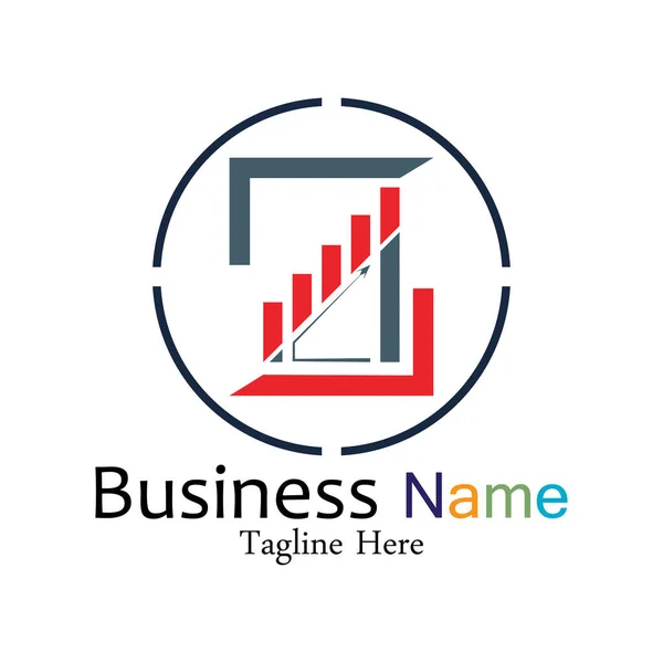 Business Marketing Finance Vektorové Logo Design Šablony — Stockový vektor