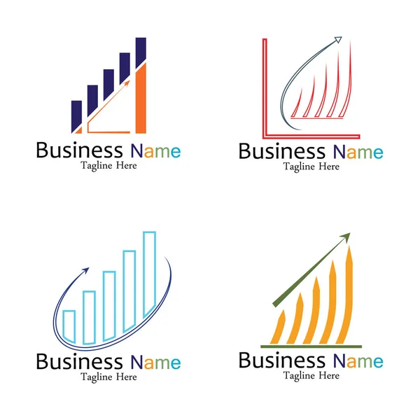 Σχεδιασμός Προτύπου Έννοιας Λογότυπου Επιχειρηματικού Μάρκετινγκ Και Χρηματοδότησης Φορέα — Διανυσματικό Αρχείο