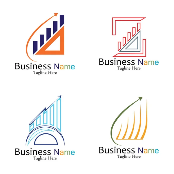 Business Marketing Finance Vectoriel Logo Concept Design — Image vectorielle