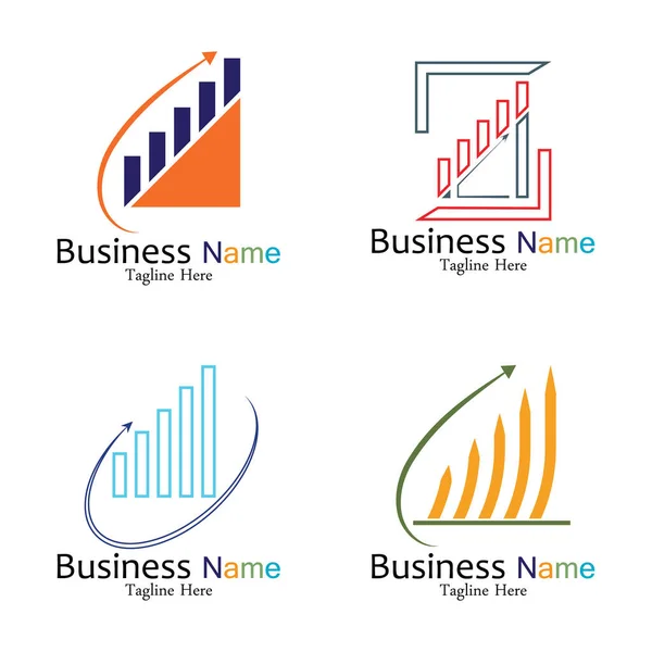Business Marketing Finance Vector Logo Concept Template Design — Stock Vector