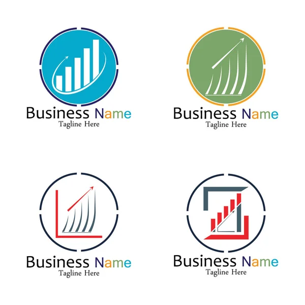 Biznes Marketing Finanse Wektor Logo Projekt Szablonu — Wektor stockowy