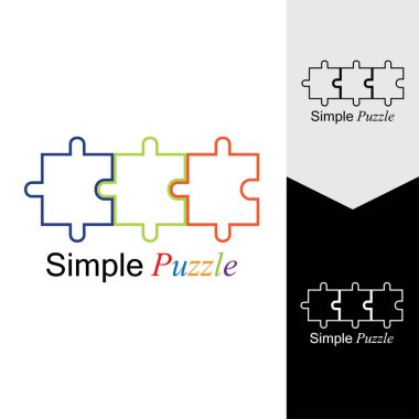 Bulmaca vektör resimleme arkaplanı