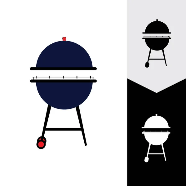 Icono Barbacoa Vector Ilustración — Vector de stock