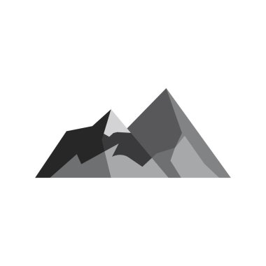 Dağ simgesi Logo Şablonu Vektör illüstrasyon Tasarımı