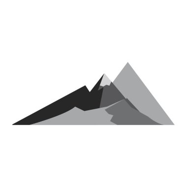 Dağ simgesi Logo Şablonu Vektör illüstrasyon Tasarımı