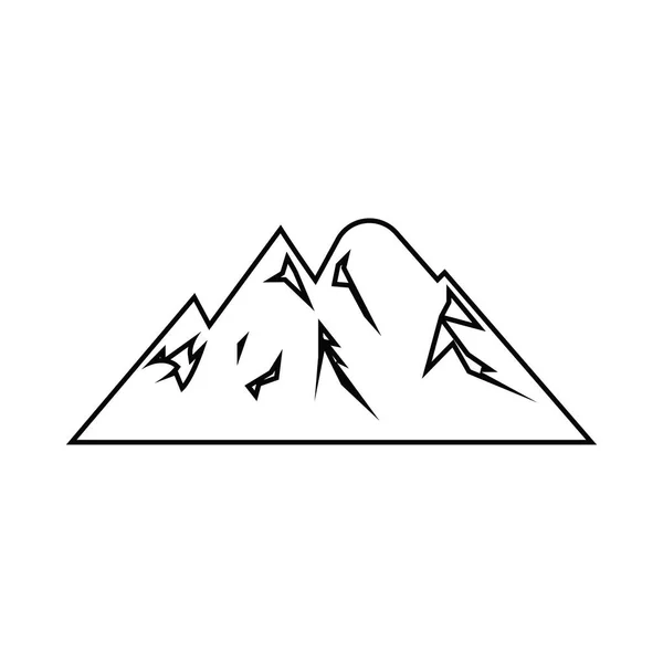 Berg Symbol Logo Vorlage Vektor Illustration Design — Stockvektor