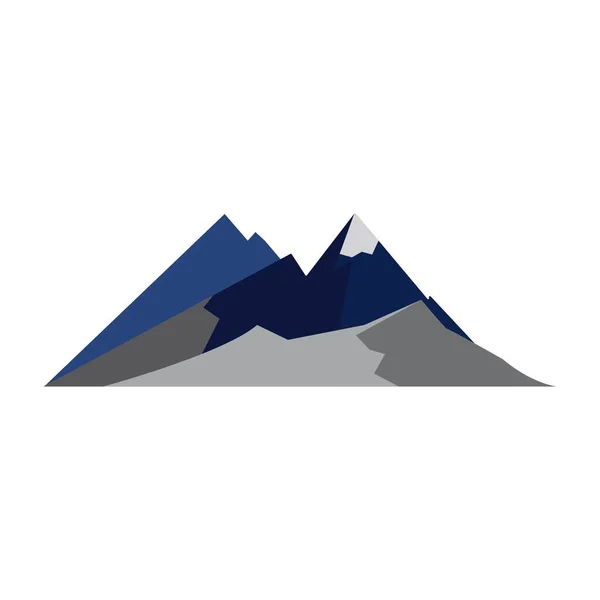 Mountain Icon Logo Template Vector Illustratie Ontwerp — Stockvector