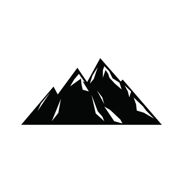 Icono Montaña Logo Plantilla Diseño Ilustración Vectorial — Archivo Imágenes Vectoriales