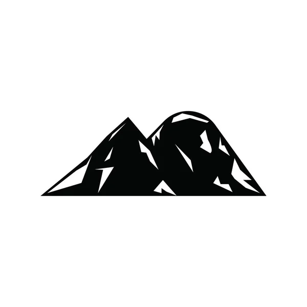 Mountain Icon Logo Template Vector Illustratie Ontwerp — Stockvector