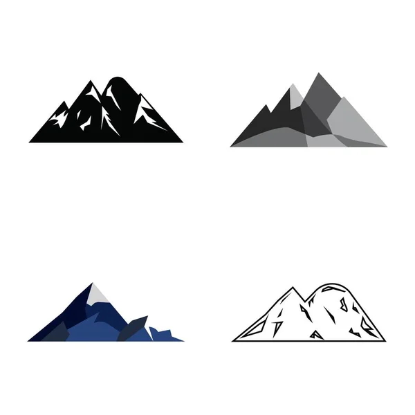 Mountain Ikon Logotyp Mall Vektor Illustration Design — Stock vektor