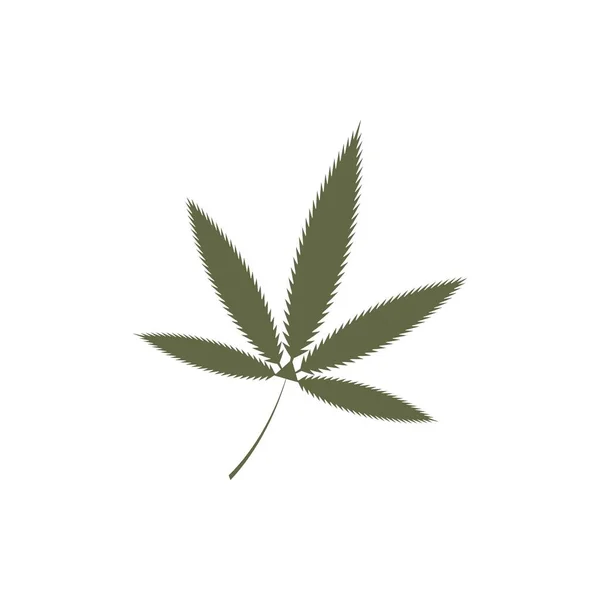 Cannabis Leaf Bezproblémové Vektorové Ilustrace Design — Stockový vektor