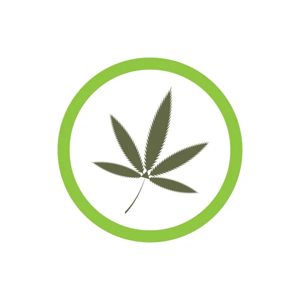 Cannabis Leaf Seamless Vector Illustration Design — Stock Vector