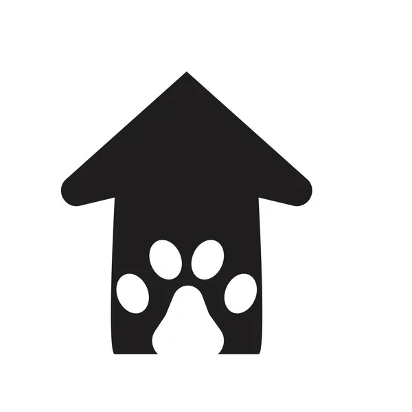 Perro Casa Logo Diseño Vector Ilustración Diseño Plantilla — Archivo Imágenes Vectoriales