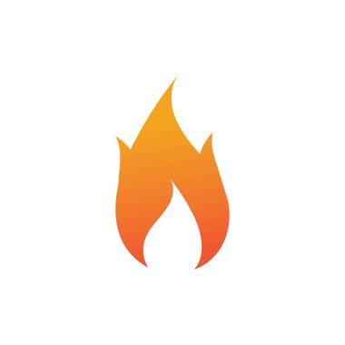 Sıcak ateş vektör resim tasarım şablonu