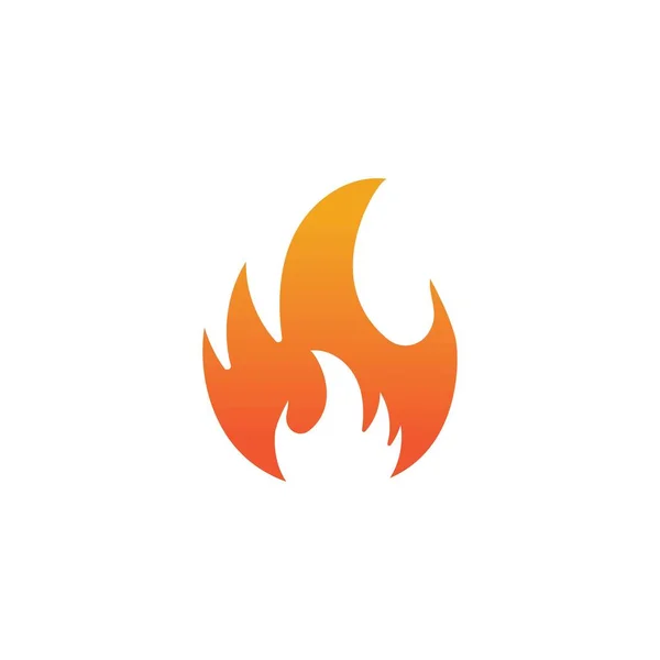 Sıcak Ateş Vektör Resim Tasarım Şablonu — Stok Vektör