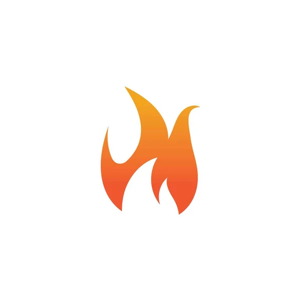 Sıcak Ateş Vektör Resim Tasarım Şablonu — Stok Vektör