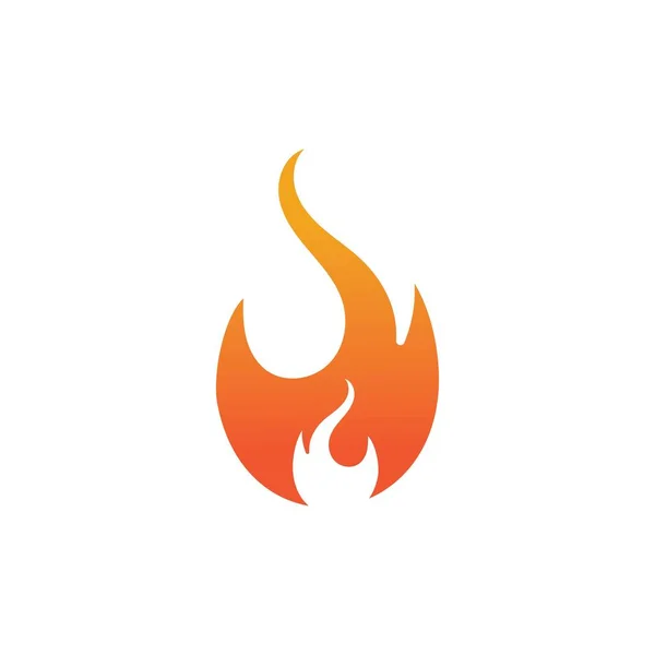 Шаблон Рисунка Иконки Горящего Огня — стоковый вектор