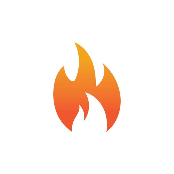 Horký Plamen Oheň Vektor Ikona Ilustrace Design Šablona — Stockový vektor