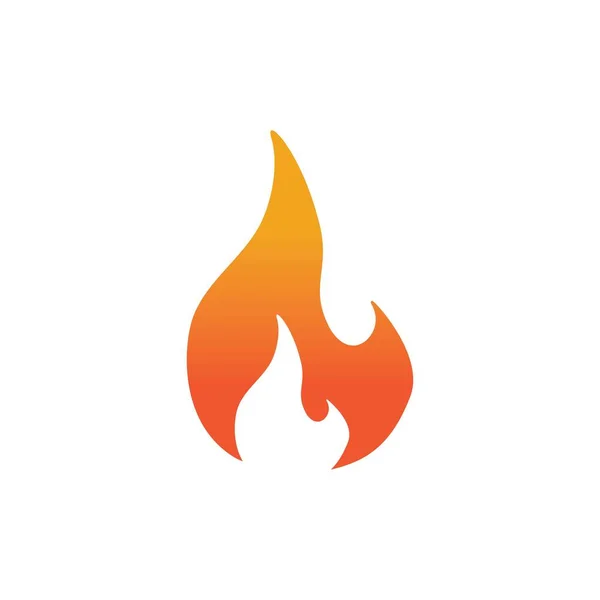 Hot Flame Fire Vector Icon Illustration Design Template — Stock Vector