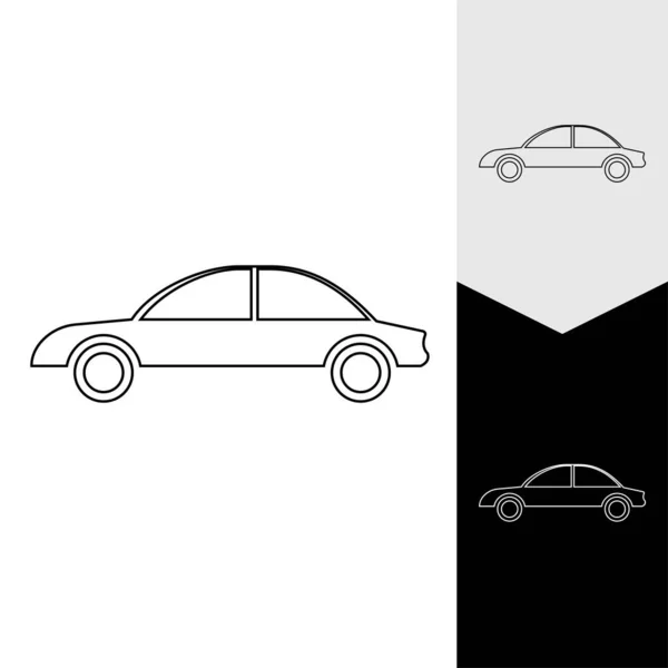 Σχεδιασμός Εικονιδίου Διανυσματικής Απεικόνισης Αυτοκινήτου — Διανυσματικό Αρχείο