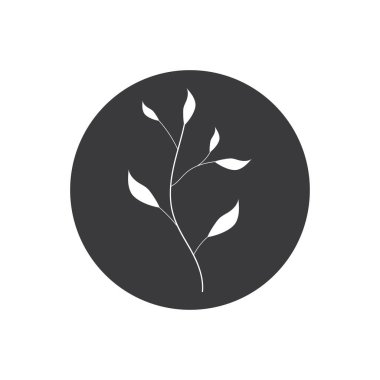 Güzellik çiçek ikonu tasarım şablonu