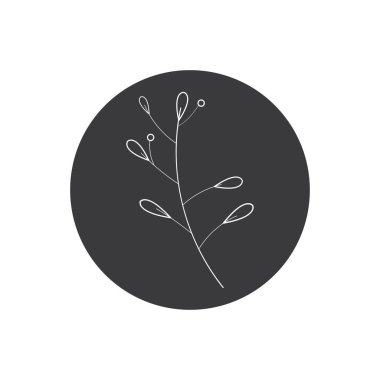 Güzellik çiçek ikonu tasarım şablonu