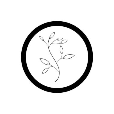 Güzellik çiçek ikonu tasarım şablonu