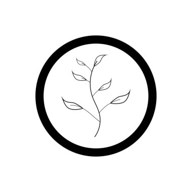 Güzellik çiçek ikonu tasarım şablonu