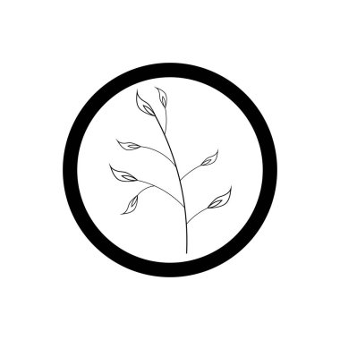 Güzellik çiçek ikonu tasarım şablonu