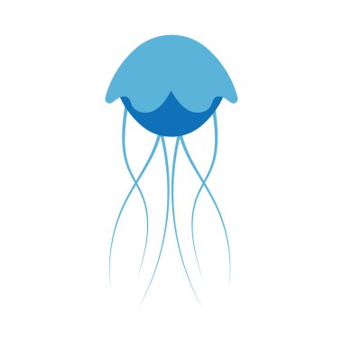 Şirin denizanası vektör ikonu tasarım örnekleme şablonu