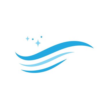 Temizleme logosu ve sembol ilülasyon vektörü şablonu