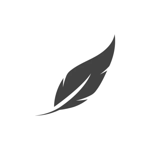 Plantilla Vector Logotipo Pluma Ilustración De Stock