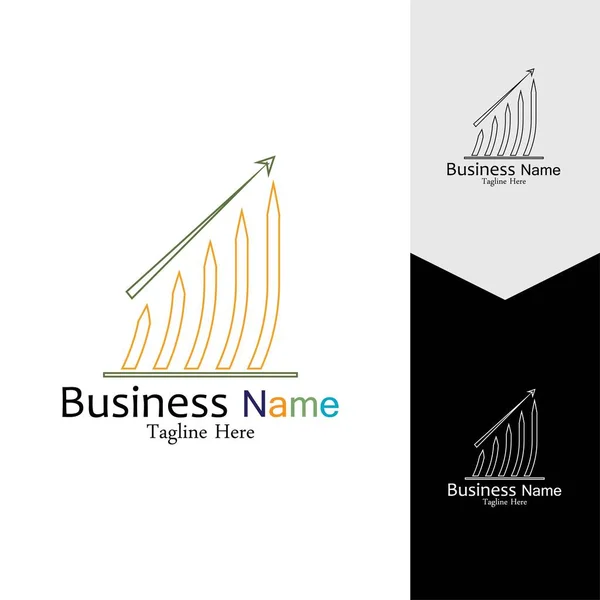 Business Marketing Und Finanzen Vektor Logo Konzept Vorlage Design — Stockvektor